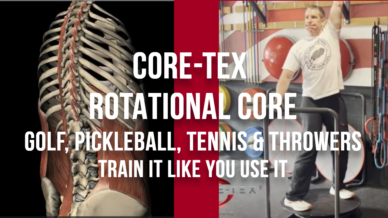 Rotational Core for Golf, Pickleball, Tennis and Throwers
