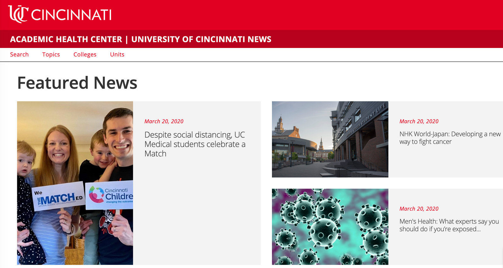 UNIVERSITY OF CINCINNATI (UC) HEALTH LINE: Researchers Enlist Symptom-Specific Exercise in Battle Against Parkinson's Disease