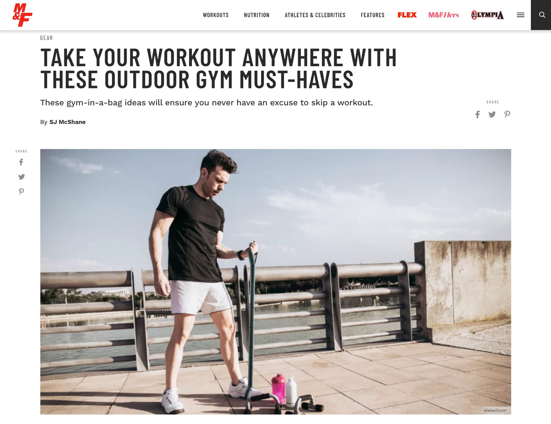 Muscle & Fitness: Take Your Workout Anywhere With These Outdoor Gym Must-Haves