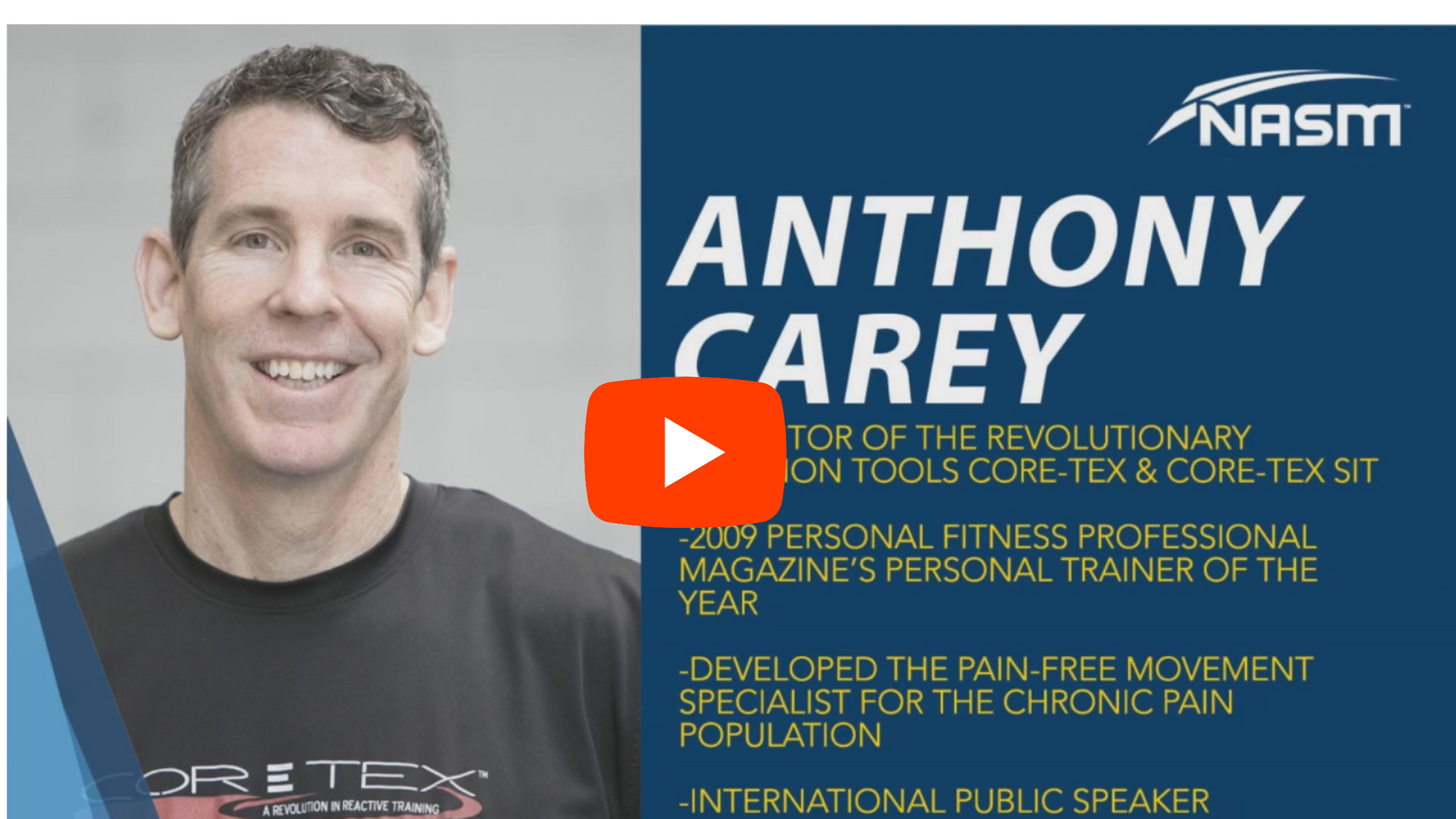 Core-Tex Inventor Interviewed on the NASM Random Fitness Podcast