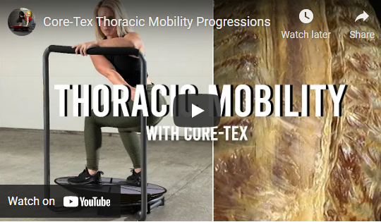Golfer's thoracic mobility on Core-Tex